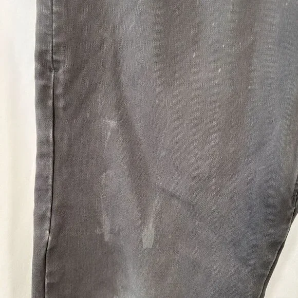 Nike SB Jeans Men's 32 Grey Distressed Cotton Blend Button Zip Vented Flaws - Picture 5 of 14